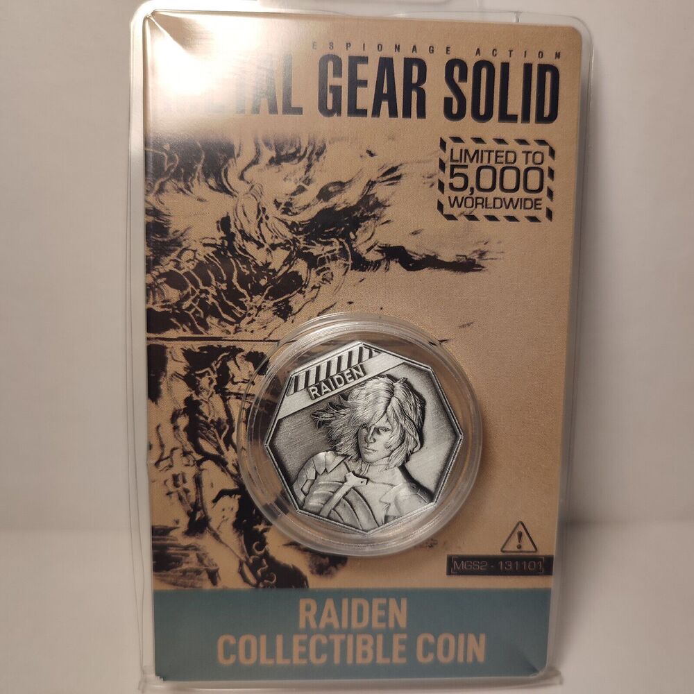 Metal Gear Solid Raiden Collectible Coin Official Konami Limited Edition Badge